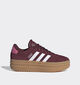 adidas VL Court Bold Baskets basses en Bordeaux pour filles (359699) - pour semelles orthopédiques