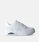 Skechers Uno Court Courted Style Witte Sneakers voor dames (352270)