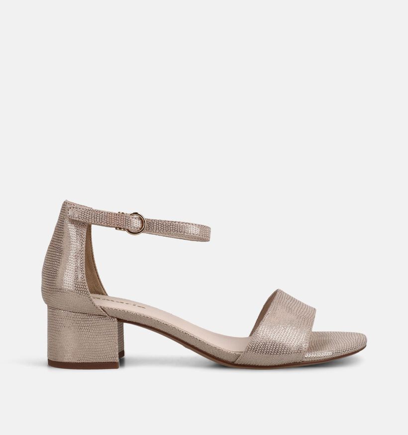 Tamaris Sandales &agrave; talons en Or pour femmes (371700)