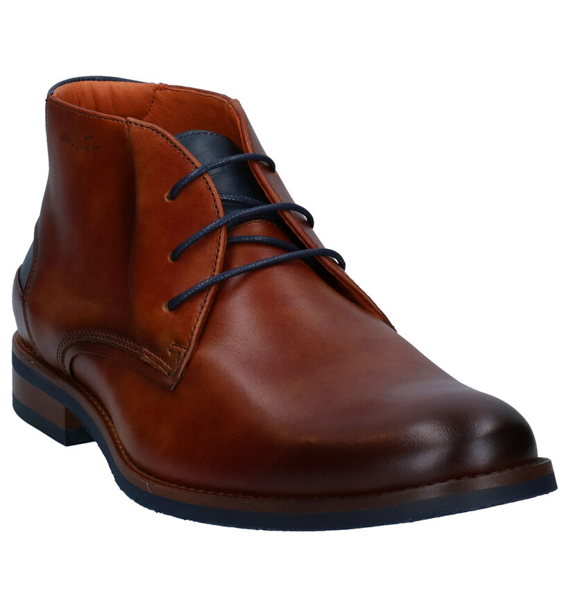 Van Lier Chaussures habillées en Cognac en cuir (291347)