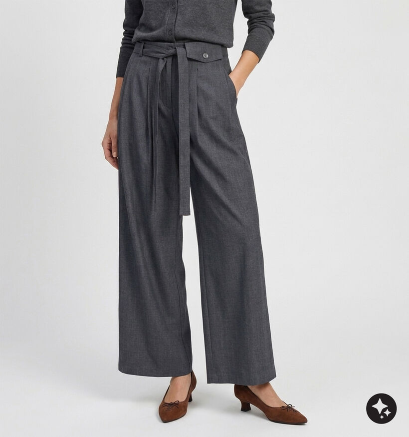 Ador&eacute; Myriam Pantalon classique en Gris pour femmes (384096)