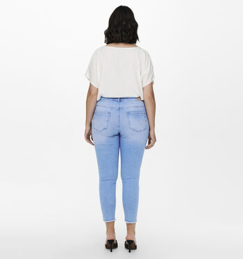 ONLY Carmakoma Jeans Blauw