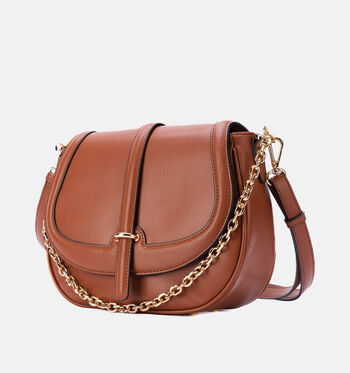Mac Alyster Crossbody tassen Zwart/Cognac