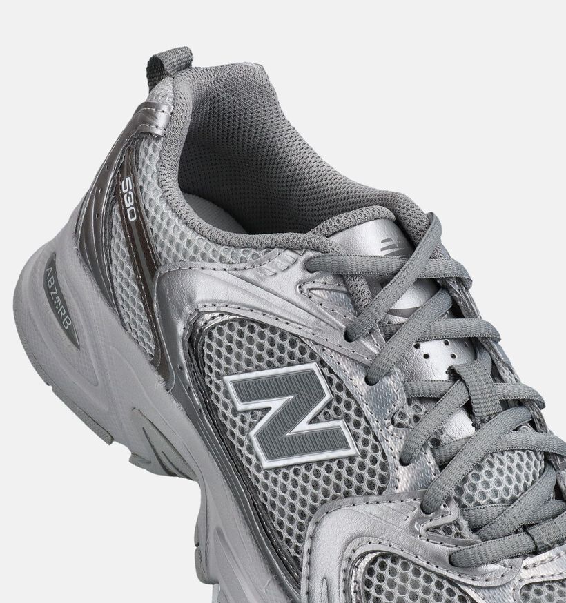 New Balance 530 Baskets en Argent pour femmes (372219) - pour semelles orthop&eacute;diques