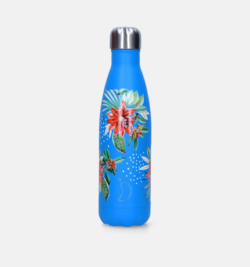 Chilly&rsquo;s x Neon Edition Blauwe Drinkfles 500ml voor dames, meisjes (348997)