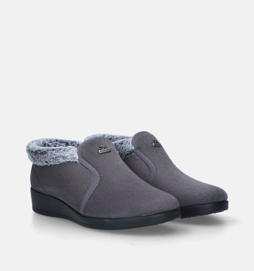 Fly Flot Grijze Hoge pantoffels voor dames (333473)