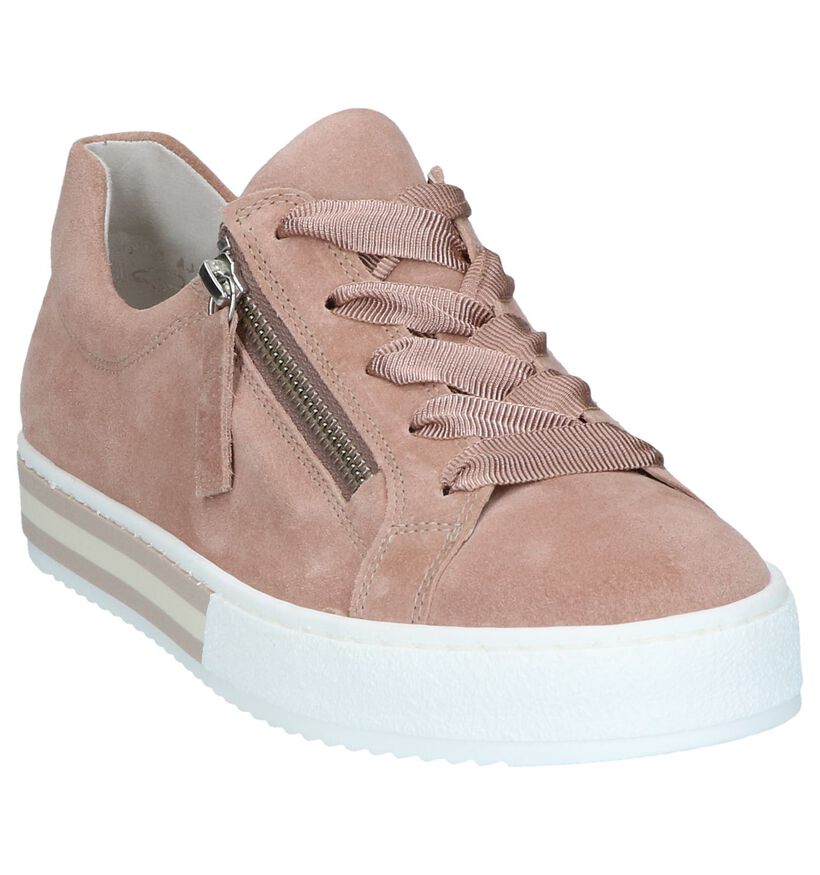 Gabor Chaussures basses en Rose foncé en daim (245407)