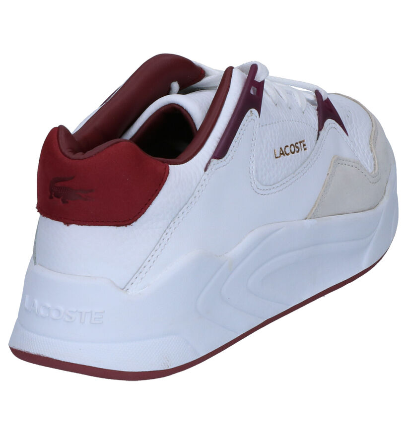 Lacoste Court Slam Witte Sneakers in leer (253448)