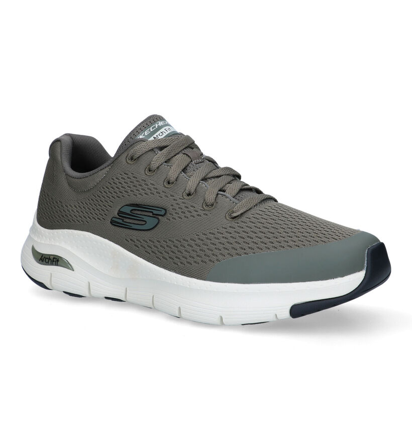 Skechers Arch Fit Zwarte Sneakers in stof (319534)