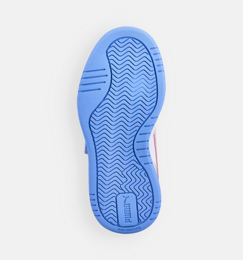 Puma Caven III Block Baskets en Blanc/Violet pour filles (366625) - pour semelles orthop&eacute;diques