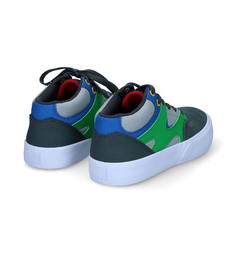 DC Shoes Kalis Mid Vulc Grijze Sneakers voor jongens (313145) - geschikt voor steunzolen