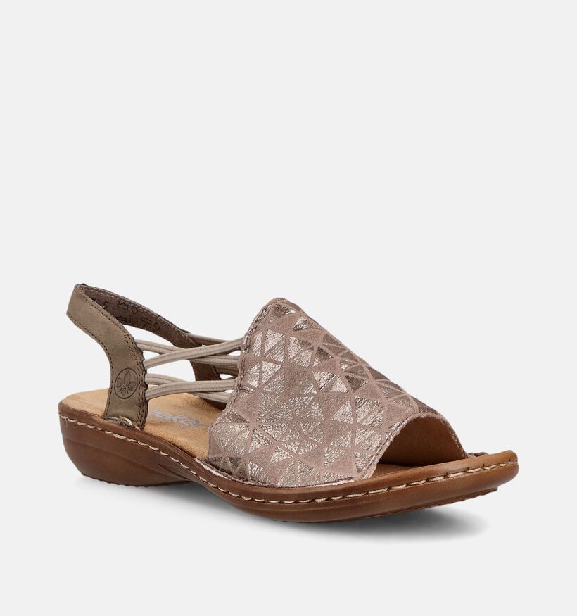 Rieker Rose gold Sandalen voor dames (370442)