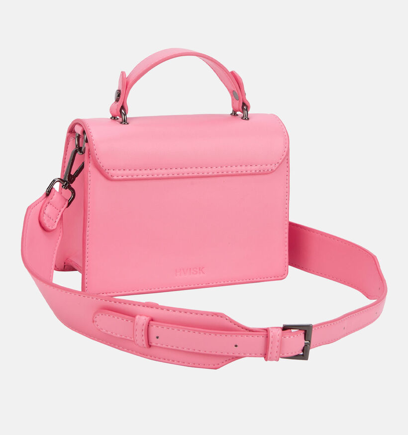 Hvisk Crane Soft Structure Sac à main en Rose pour femmes (338123)