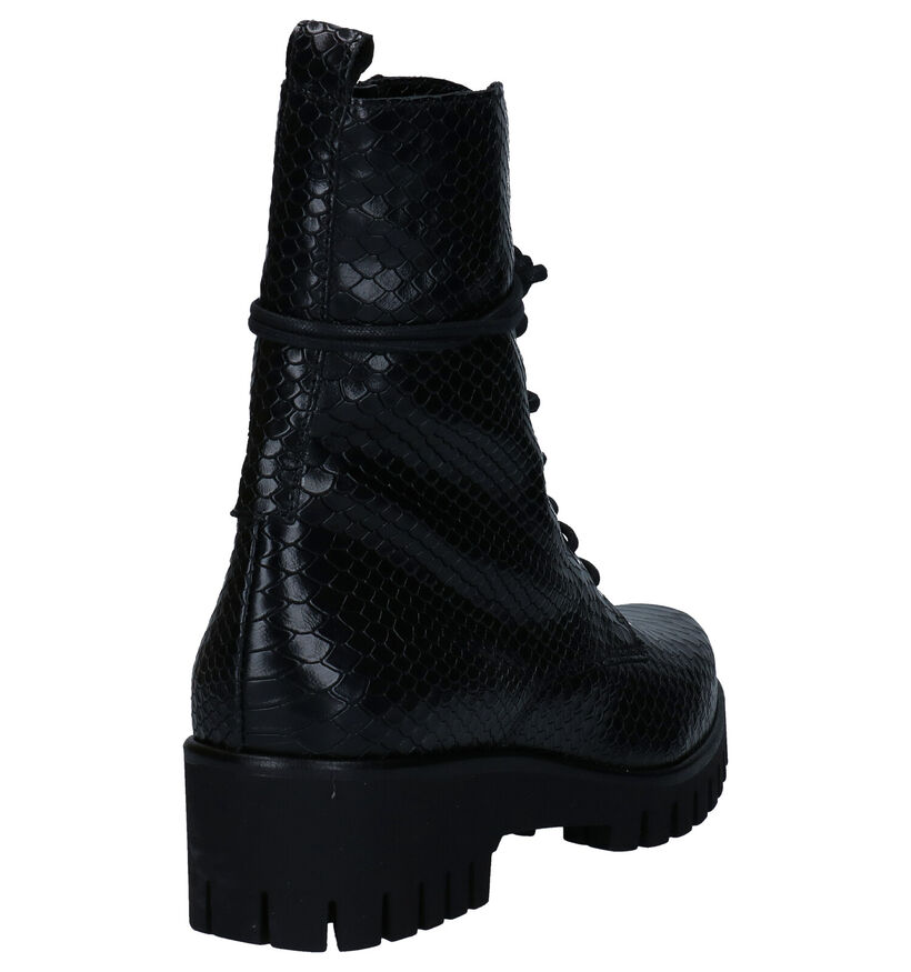 Sweet Lemon Damia Zwarte Boots in leer (288505)