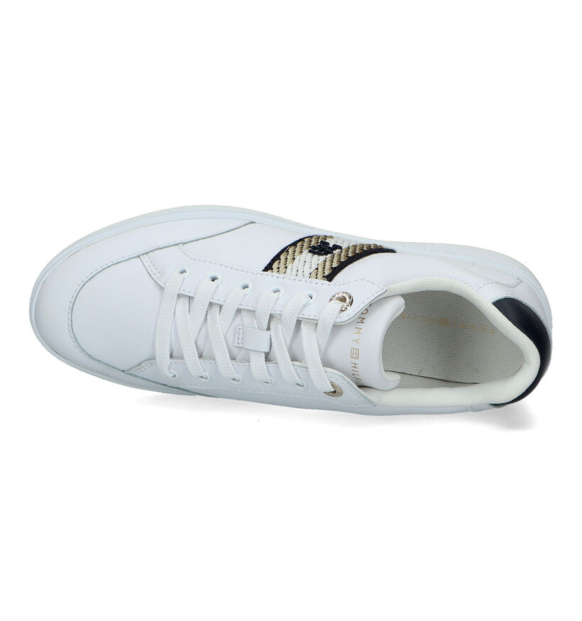 Tommy Hilfiger Court Baskets en Blanc pour femmes (336410) - pour semelles orthopédiques