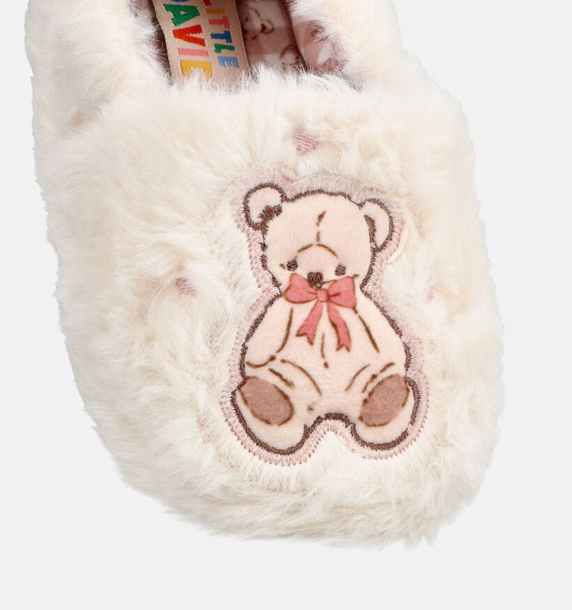 Laurent David Teddy Bear Ecru Pantoffels voor meisjes (381110)