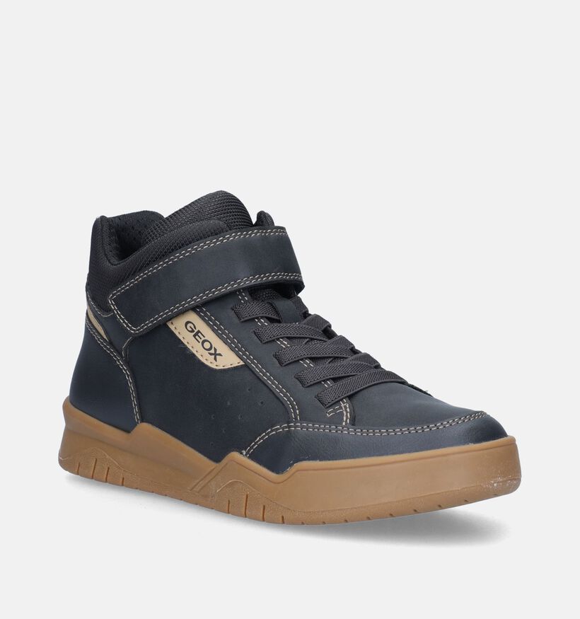 Geox Perth Zwarte Hoge schoenen voor jongens (344560) - geschikt voor steunzolen