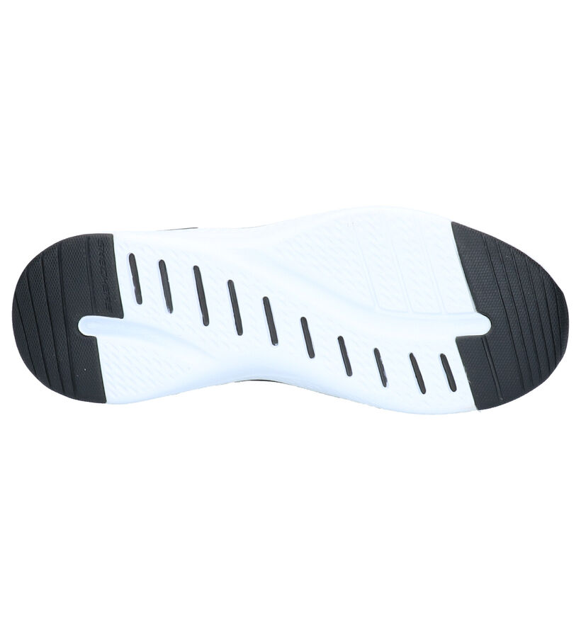 Skechers Solar Fuse Grijze Sneakers in stof (262786)