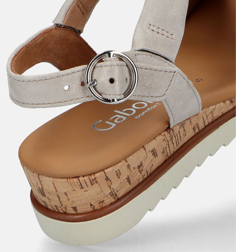 Gabor Blauwe Sandalen Met Sleehak voor dames (339352)