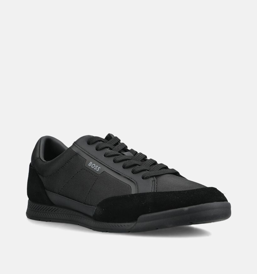 BOSS Nitan Chaussures plates en Noir pour hommes (375714) - pour semelles orthop&eacute;diques