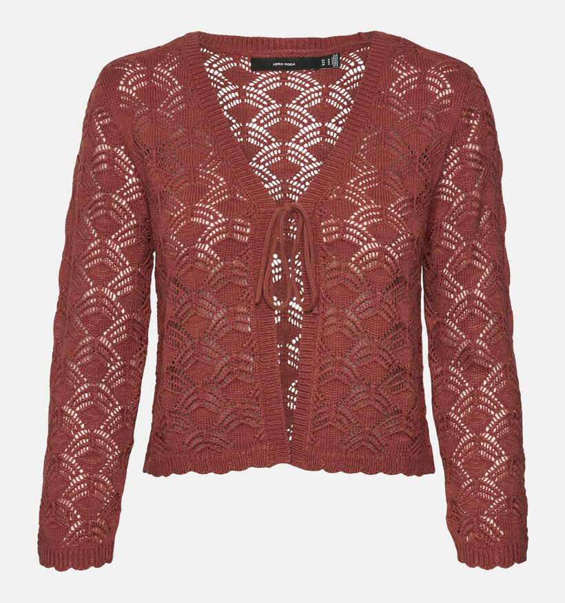 Vero Moda NewVerena Bruine Crochet cardigan voor dames (352151)