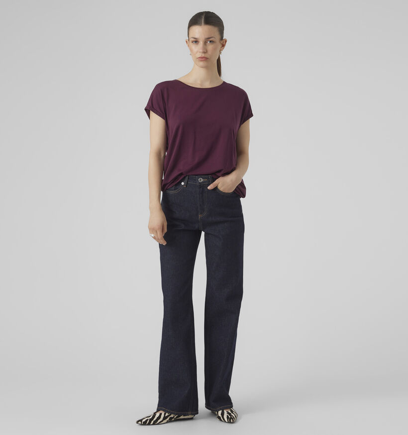 Vero Moda Vmava Bordeaux T-shirt voor dames (360091)