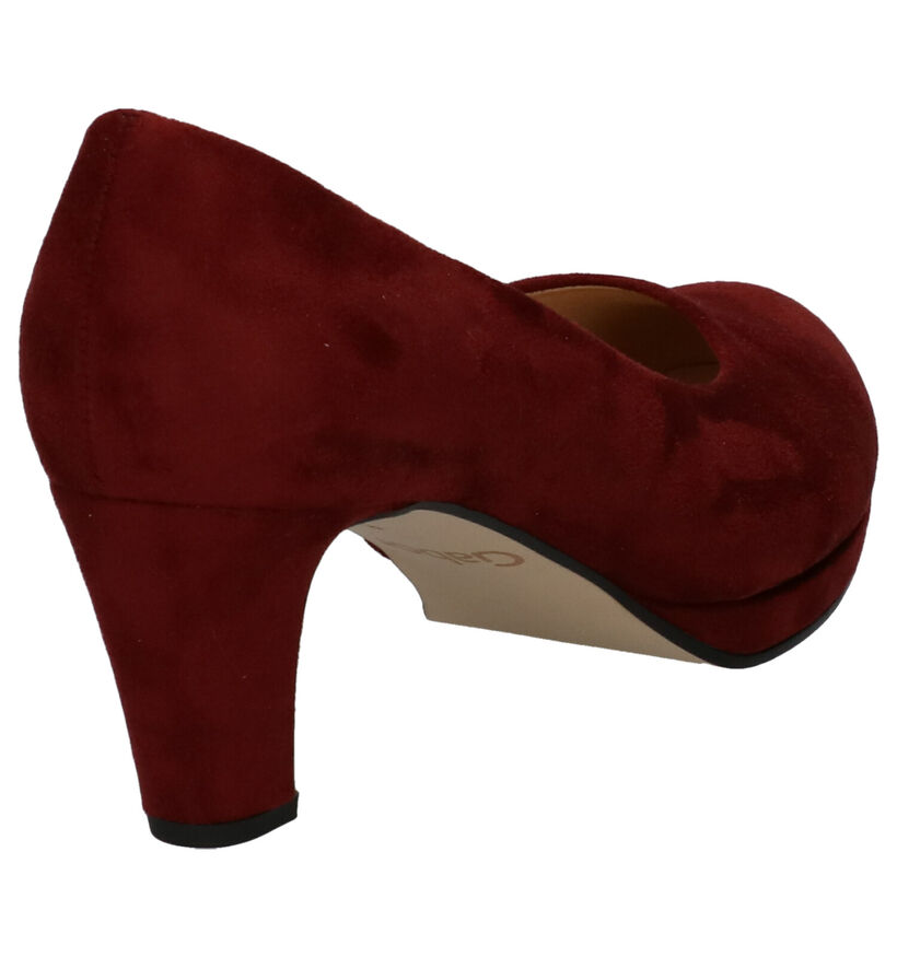 Gabor Soft & Smart Escarpins en Bordeaux en nubuck (260059)