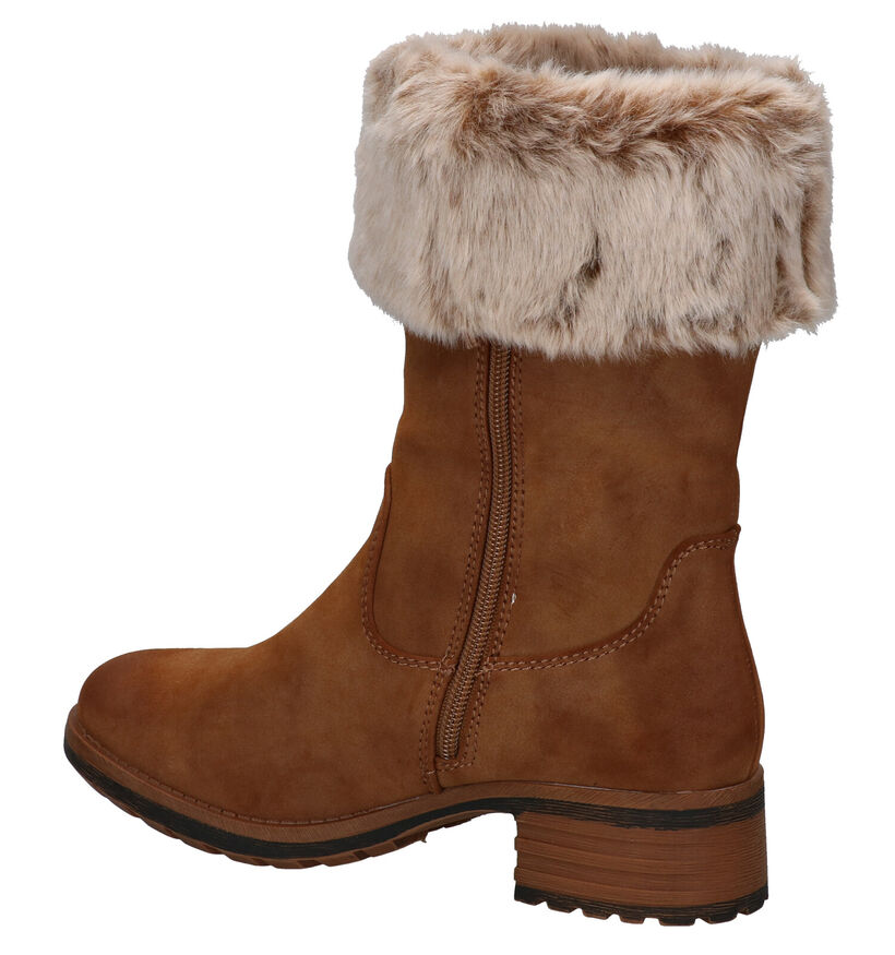 Rieker Bottes courtes en Marron en textile (299376)