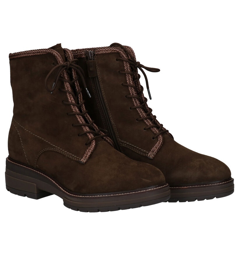 Tamaris Pure Relax Groene Boots in daim (280804)