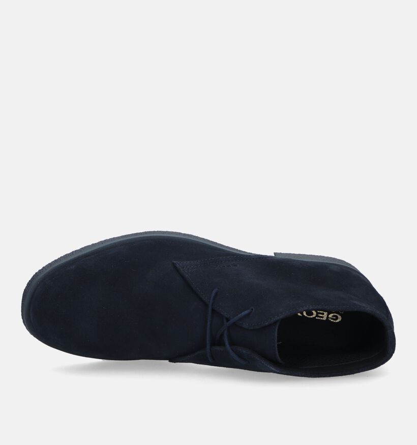Geox Uomo Claudio Bruine Hoge Geklede Veterschoenen voor heren (328346)