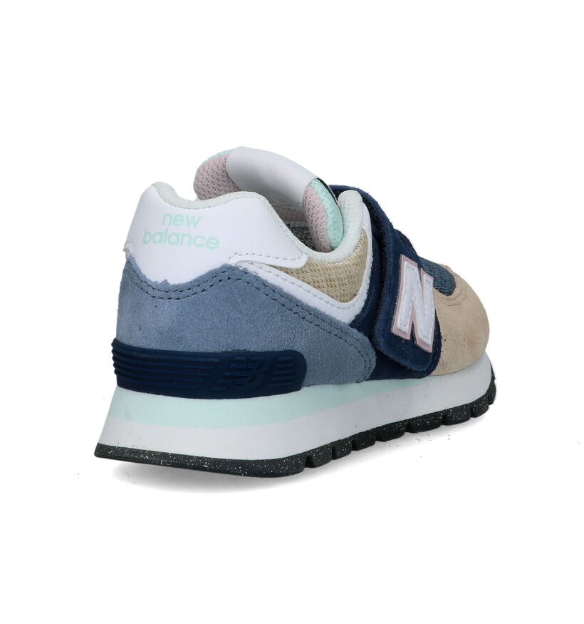 New Balance PV574 Baskets en Vert pour garçons (319260) - pour semelles orthopédiques