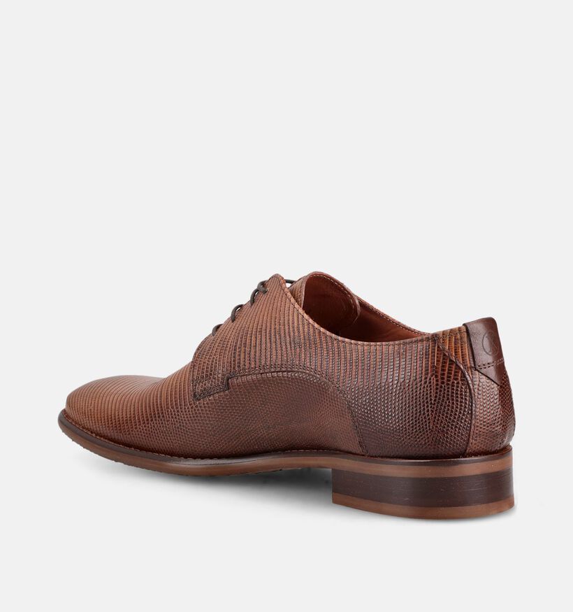 Ambiorix Jurassic Cognac Geklede Veterschoenen voor heren (382000)