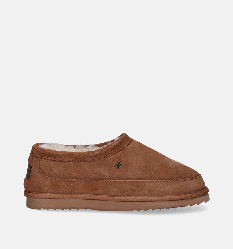 Warmbat Ebor Pantoufles en Cognac pour hommes (346342)