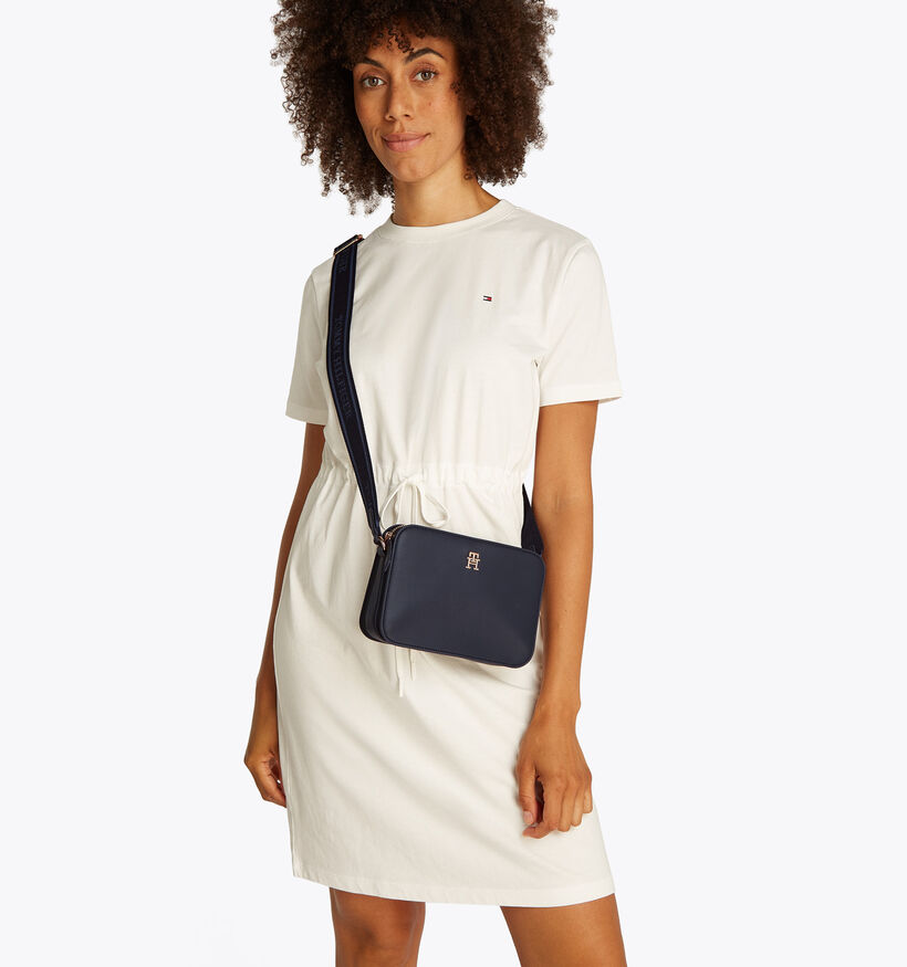 Tommy Hilfiger Logotape Camera Bag Sac porté croisé en Bleu pour femmes (352874)