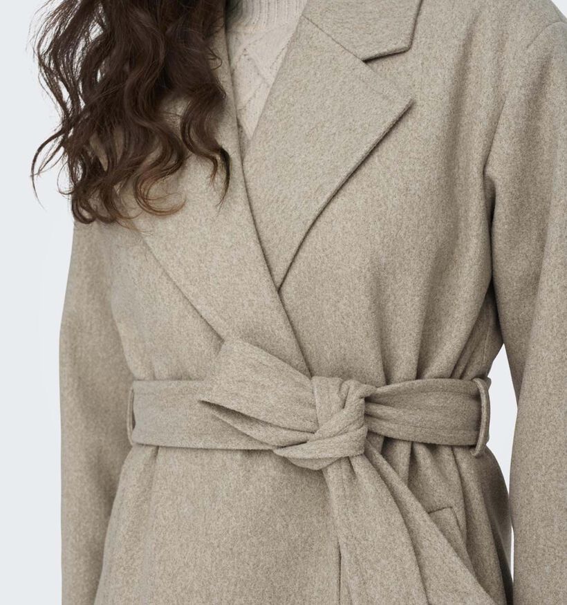 JDY Viola Manteau long en Beige pour femmes (344128)