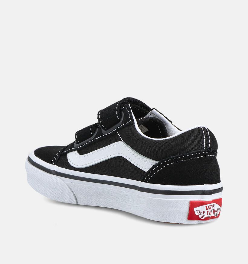 Vans Old Skool Baskets basses en Noir pour filles, gar&ccedil;ons (382707)