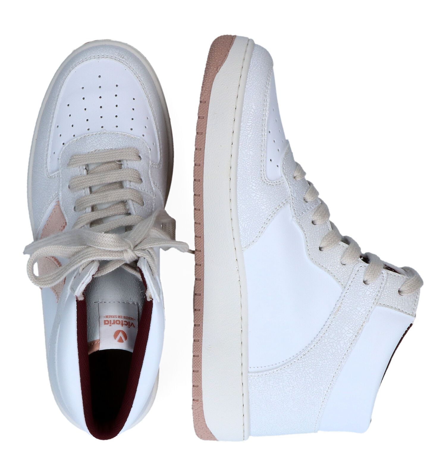 Victoria Witte Hoge Sneakers Dames Sneakers Online op TORFS.BE