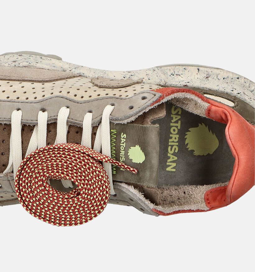 Satorisan Charona Laser Premium Taupe Veterschoenen voor heren (356727) - geschikt voor steunzolen