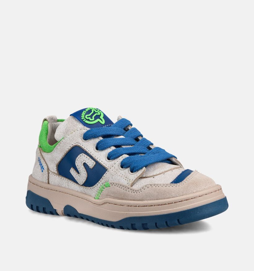 STONES and BONES Macan Baskets en Ecru pour gar&ccedil;ons (373742) - pour semelles orthop&eacute;diques