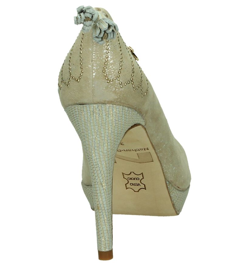 Gouden Pump Nathan-Baume met Flosjes, , pdp