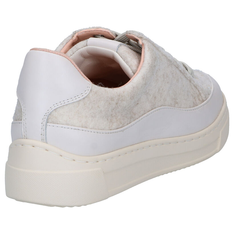 Unisa Feijo Ecru Veterschoenen in leer (297807)