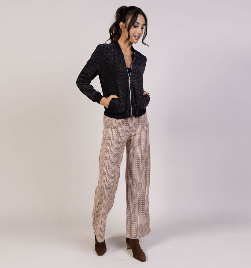 Vero Moda Berlin Coco Glitter Zwarte Bomberjas voor dames (365675)