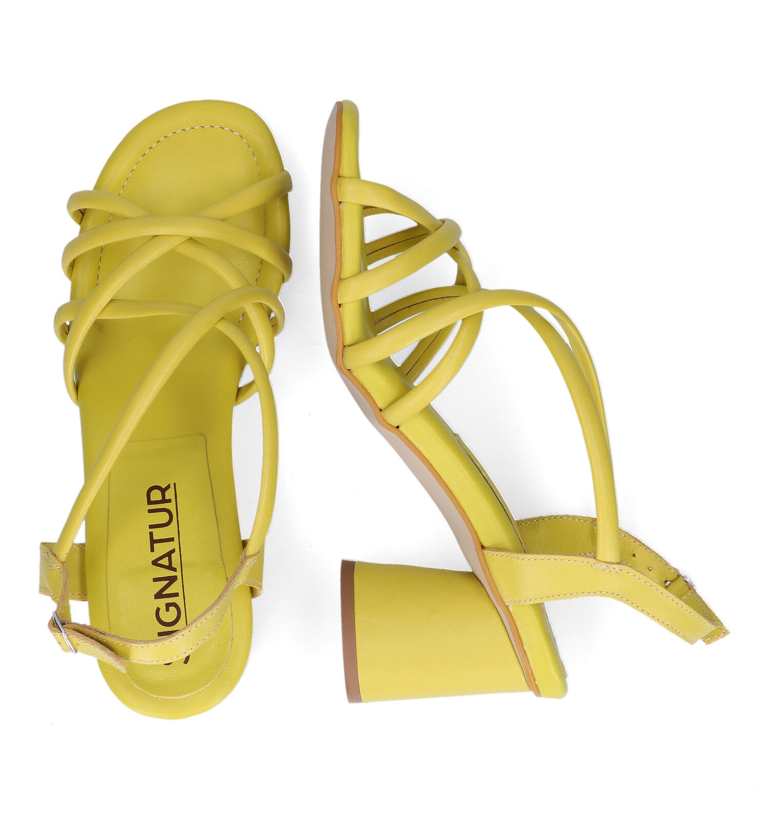 Signatur Dalia Gele Sandalen Dames Sandalen Online op TORFS.BE