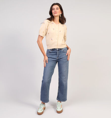 Straight leg jeans blauw