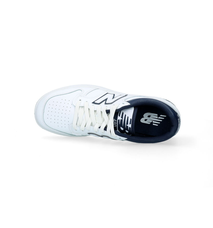 New Balance BB 480 Baskets en Blanc pour hommes (327254) - pour semelles orthopédiques