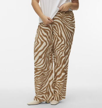 Vero Moda Curve Broeken Bruin