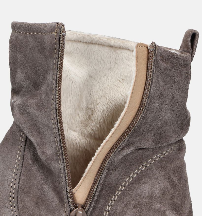 Solemade Marina 17 Grijze Enkellaarzen voor dames (346780) - geschikt voor steunzolen