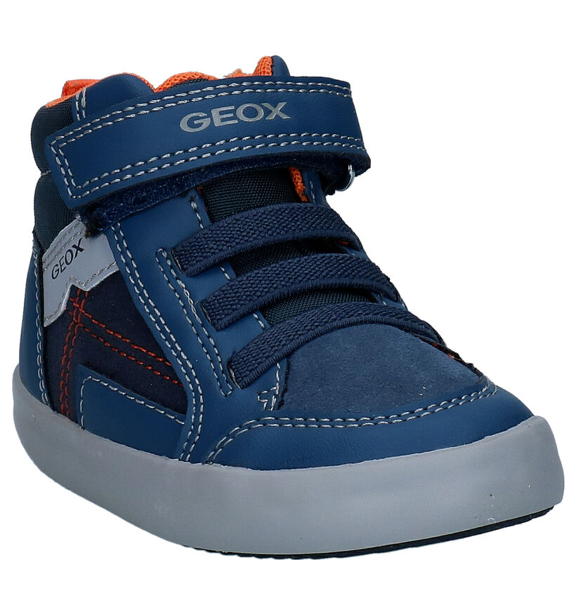 Geox Gisli Blauwe Hoge Schoenen in kunstleer (294090)