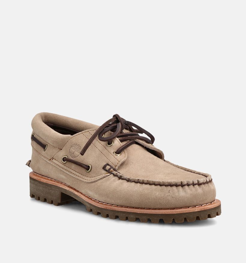 Timberland Authentic Chaussures bateau en Taupe pour hommes (369217)