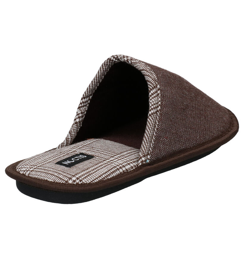 Lamasa Noctis Pantoufles en Marron pour hommes (296313)